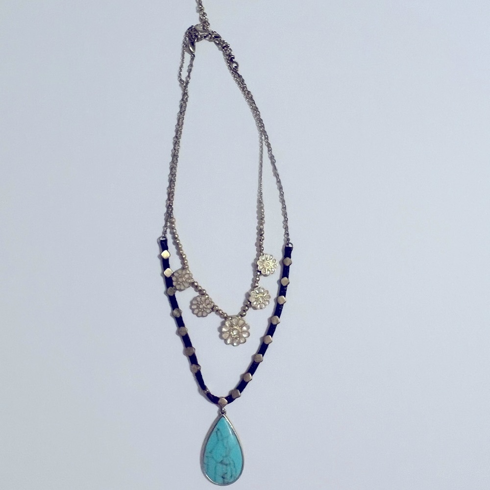 Lucky brand double strand necklace.
